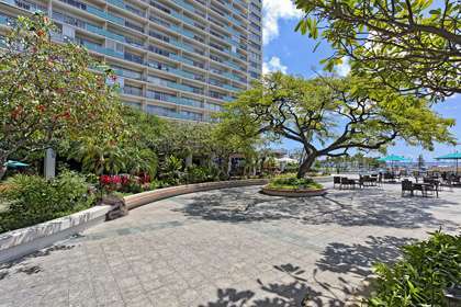 Large patios on grounds.