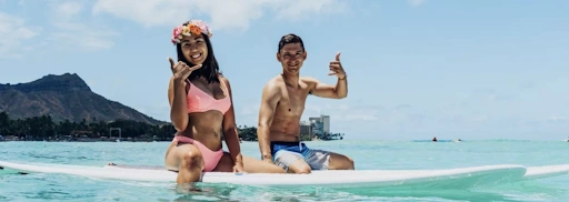 Authentic Waikiki Beach Boy Surf Lesson